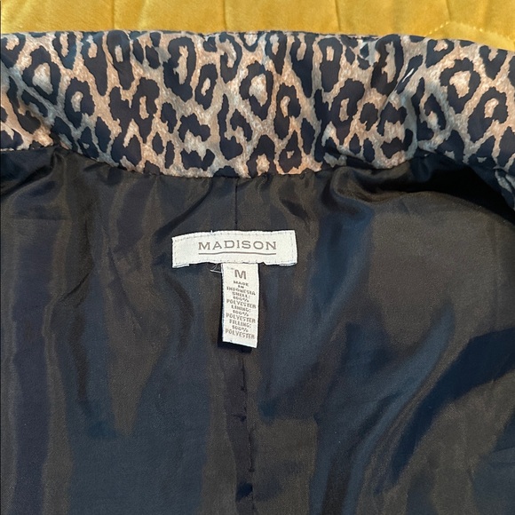 Madison Ladies Leopard Print Vest - Picture 3 of 4